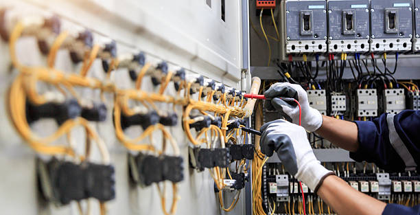 Professional Electrician technician working in Nazareth College, NY